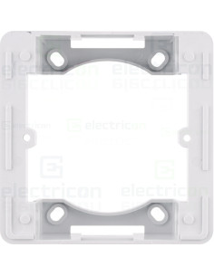 Adaptor montaj aparataj cu intrari cabluri simplu, aparent, alb, luminaSoul, Hager, WL5410