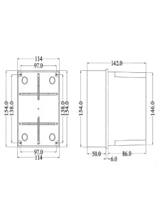 Doza ramnificatie, 150x110x140 mm, Elettrocanalli,EC430C5 2