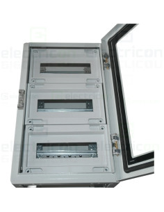 Set de rack-uri pentru tablouri Hager Orion, 3 randuri de 12 module, dimensiuni 500x300 mm, Hager, FL981A 2