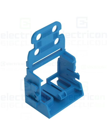 Suport de montare cu detensionare pentru conectori cu 10 fire,4mm,pentru montare cu surub albastru, Wago, 221-509/000-006
