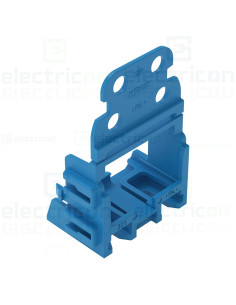 Suport de montare cu detensionare pentru conectori cu 10 fire,4mm,pentru montare cu surub albastru, Wago, 221-509/000-006 2