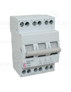 Comutator cu clapeta (separator) 1-0 -2 (ON-OFF), 3P, 40A, 400 VAC, SSQ340, ETI, 002421435