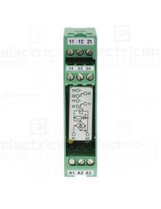 Releu de interfață, montaj pe șină DIN, bobină 24V, DPDT, 2P, EMG REL, Phoenix Contact, 2940391