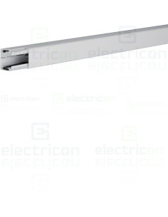 Canal cablu PVC, LF 30x30 mm, gri deschis, Hager, LF3003007035