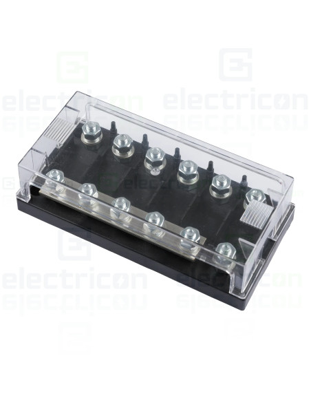 Suport sigurante fotovoltaice tip Mega Fuse, cu 6 poziții și bară de distribuție de 500 A, Victron Energy, CIP050060000