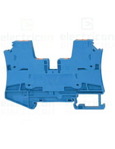 Clemă șir de trecere, 4 conexiuni, 6 mm², albastru, PTV 6 QUATTRO BU, Phoenix Contact, 1116740