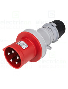 Fișă industriala, CEE fix, 5 poli, 63A, 400V, IP44, Schrack, YY714563