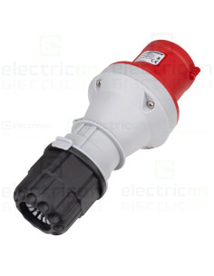 Fișă industriala, CEE fix, 5 poli, 63A, 400V, IP44, Schrack, YY714563 2