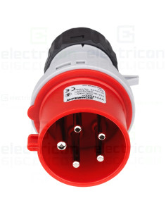 Fișă industriala, CEE fix, 5 poli, 32A, 400V, IP44, Schrack, YY714532