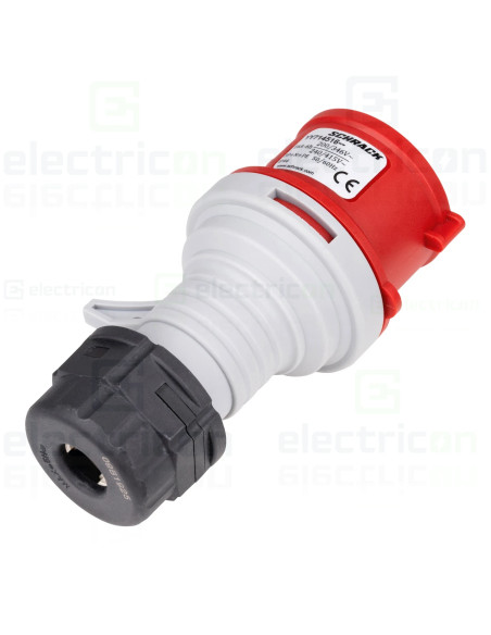 Fișă industriala, CEE fix, 5 poli, 16A, 400V, IP44, Schrack, YY714516