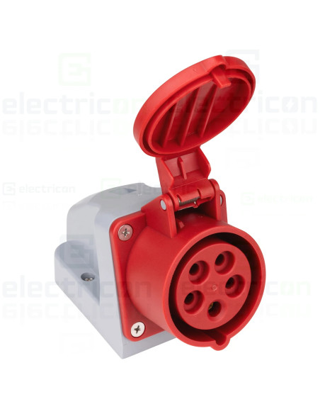 Priza industriala, CEE, 5 poli, 16A, 400V, IP44, Schrack, YY764516