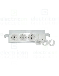 Priză triplă pentru Tablouri Volta multimedia, Hager, VZ00UP