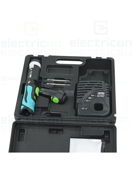 Set șurubelniță electrică cu baterie, incluse husa și încărcător, 2 biți, SF-ASD 16 SET, Phoenix Contact, 1200295