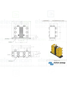 Monitor baterie (șunt) Shunt 6000A/50mV, Victron Energy, SHU602050200 2