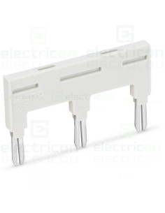 Jumper 3 cai, izolat, gri, Wago, 788-114