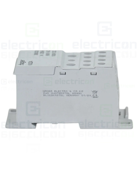 Bloc distribuție terminal, 1P, 250A, 1x95mm²+2x35mm²+5x16mm²+4x10 mm² lățime 45mm, Hager,  KJ02A