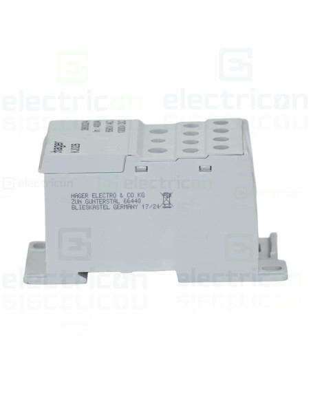 Bloc distribuție terminal, 1P, 400A, 1x185mm²+2x35mm²+5x16mm²+4x1,5-10 mm² lățime 45mm, Hager,  KJ02B