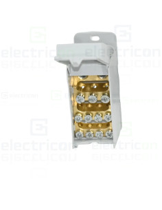 Bloc distribuție terminal, 1P, 160A, 2x70mm²+3x25mm²+8x16mm², 36 mm lățime, Hager, KJ02CN