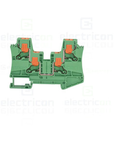 Clemă șir de trecere, 2 conexiuni, 6 mm², verde, PTV 6 GREEN, Phoenix Contact, 1291930 2