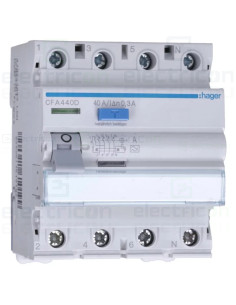 Intreruptor RCCB 40A/300mA Hager - CFA440D