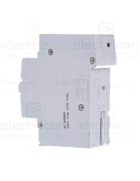 Disjunctor diferențial 1P+N, monofazic, 16A, 30mA, curba C, RCBO tip A, Hager, ADA966D