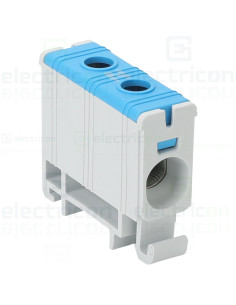 Clema de derivatie, fixare pe sina, albastru, 2.5-35 mm², max 135A, Tracon Electric, FLEAL-35/1K