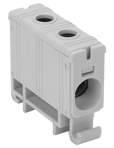 Clema de derivatie, fixare pe sina, gri, 2.5-35 mm², max 135A, Tracon Electric, FLEAL-35/1