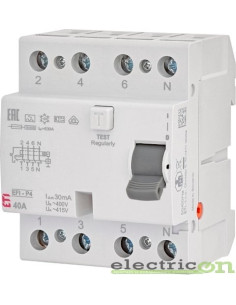 Intreruptor diferential 40A/30mA ETI - 002061512