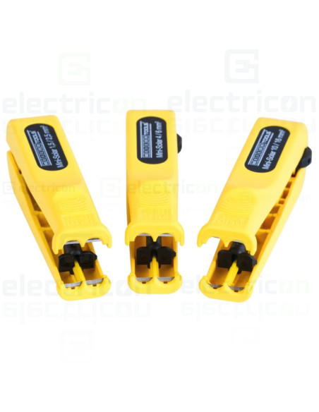 Dezizolator pentru inlaturarea mantalei si dezizolarea cablurilor fotovoltaice uzuale, 1.5 - 2.5 mm², Weicon, 10065750