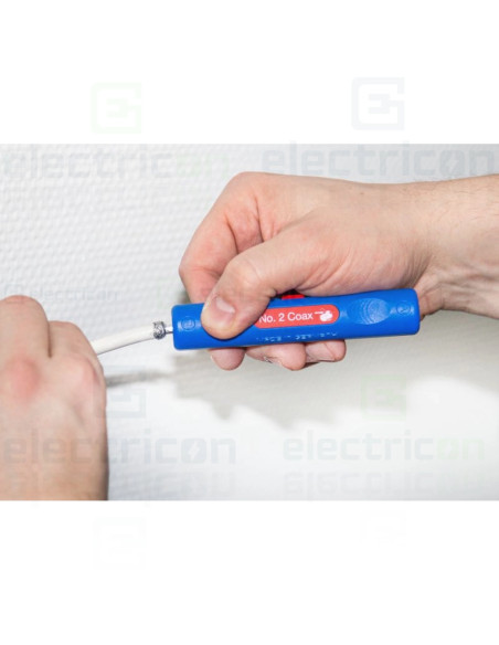 Unealta pentru inlaturarea mantalei si dezizolarea cablurilor coaxiale, 4.8 - 7.5 mm², nr.2 Weicon, 10006875