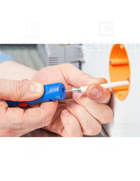 Unealta pentru inlaturarea mantalei si dezizolarea cablurilor coaxiale, 4.8 - 7.5 mm², nr.2 Weicon, 10006875