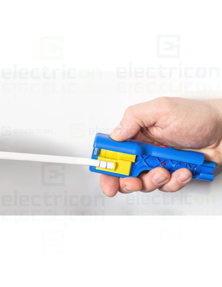 Dezizolator pentru inlaturarea mantalei si dezizolarea cablurilor coaxiale, inclusiv asistenta la dezrasucire, Weicon
