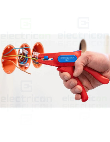 Cleste de dezizolare nr.6, pentru lucrari sub tensiune pana la 1000V, 0,2 - 6 mm² roșu, Weicon, 10014847