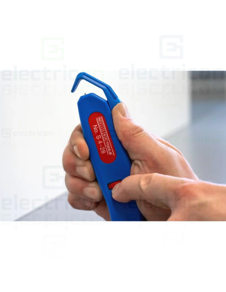 Cutit dezizolat cablu, cu lama tip carlig retractabila, nr. S 4-28, Ø 4 - 28 mm, Gama Albastru, Weicon, 10021246