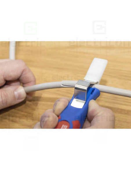 Cutit dezizolat cablu 4 - 28 G, maner bicomponent cu lama dreapta si capac de protectie,  4 - 28 mm, Weicon