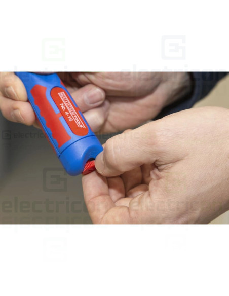 Cutit dezizolat cablu, cu maner bicomponent, interval de lucru, Nr. 4-16, Ø 4 - 16mm, Weicon, 10006784