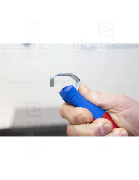 Cutit de dezizolat cablu, cu maner bicomponent, Ø 8 - 28 mm, Gama Albastru, nr 8 - 27, Weicon, 10006805