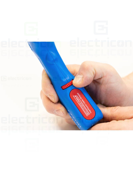 Dezizolator pentru cabluri plate (pana la 18 mm) si rotunde (diametrele intre 6 si 13 mm), Gama Albastru, Weicon, 10068090