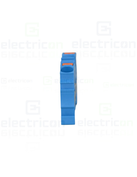 Clema șir, de trecere, 2 conexiuni, 10 mm²,albastru, CAGE CLAMP, Wago, 2210-1204