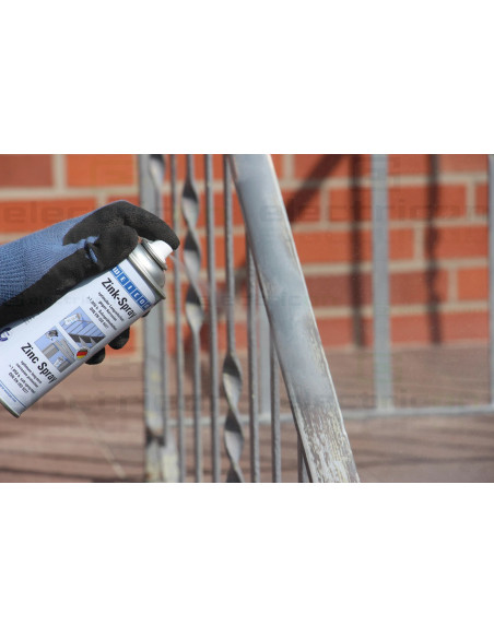 Spray zinc mat, protectie catodica impotriva coroziunii cu certificat de utilizare pentru sectorul alimentar, 400 ml, Weicon